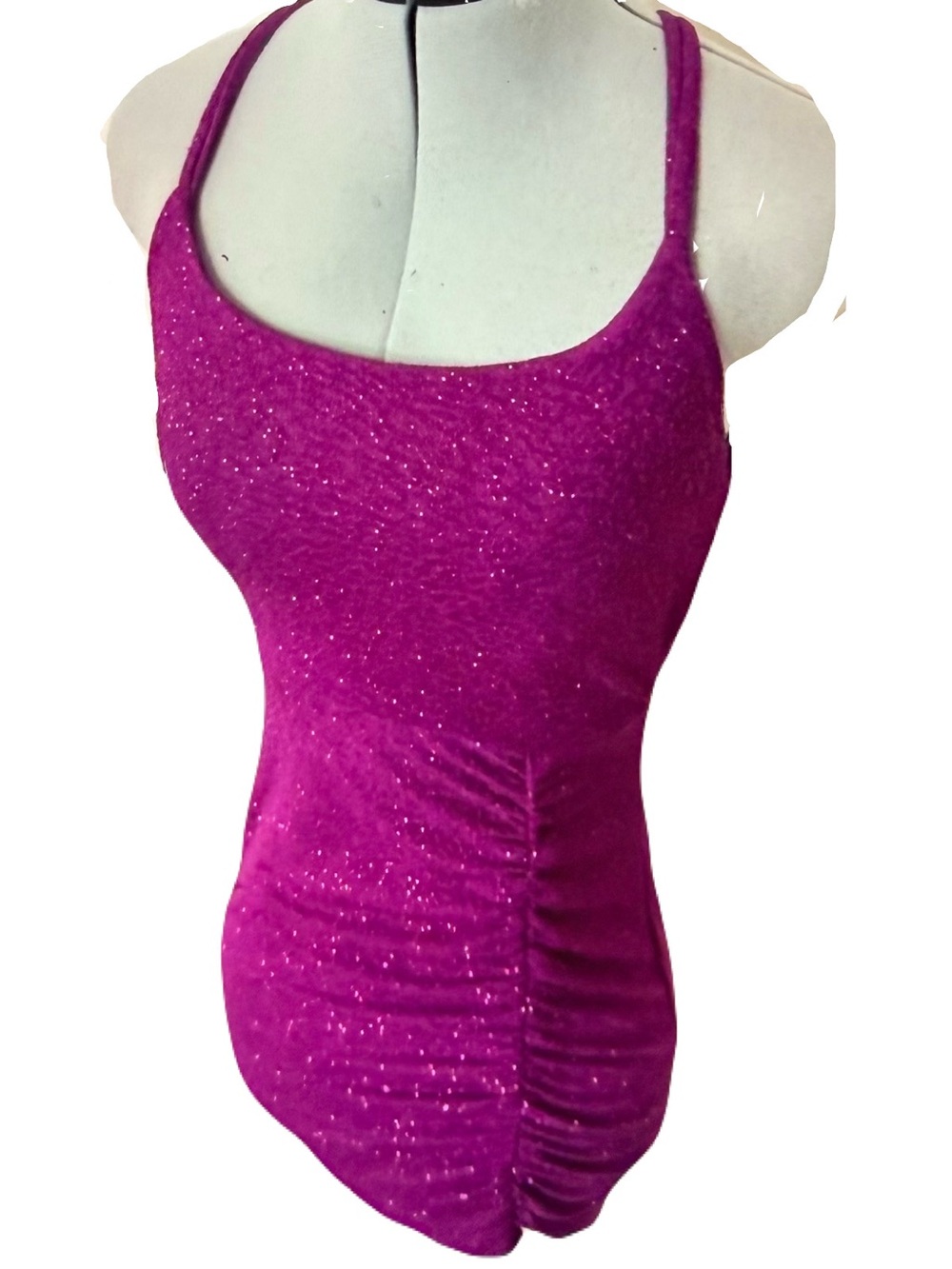 NWT Sparkling Purple Glitter Mini Dress Size XS
